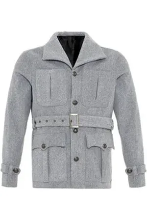 Antioch Winterjacke Lapel Collar Belt Detailed Coat L