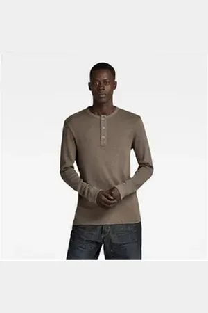G-Star Langarmshirt Henley Slim Tweeter L/S (1-tlg) L
