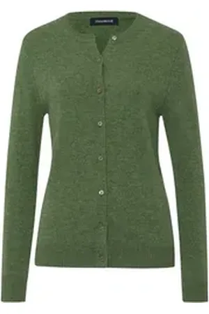 Highmoor Strickjacke Lambswool Cardigan grün 48