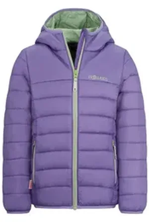 TROLLKIDS Steppjacke Eikefjord blau|gelb 164