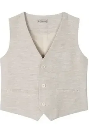 Mayoral Anzugweste mit Leinen beige 116