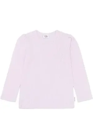 Hust & Claire Langarmshirt Alma (1-tlg) mit leicht gepufften Schultern lila 92