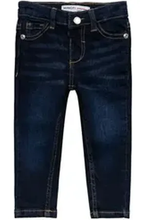 Minoti Slim-fit-Jeans Lange gerade Jeans (1y-14y) blau 140-146cm