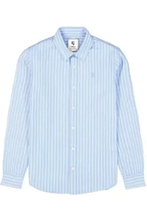 Garcia Langarmhemd gestreift blau 128/134