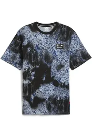 PUMA T-Shirt BMW M Motorsport Colour Splash T-Shirt mit Allover-Print Herren schwarz L