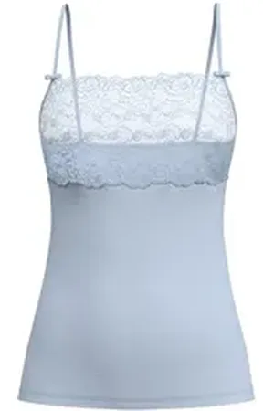 Calida Spaghettitop Sensual Secrets Damen (1-tlg) blau XS (36/38)