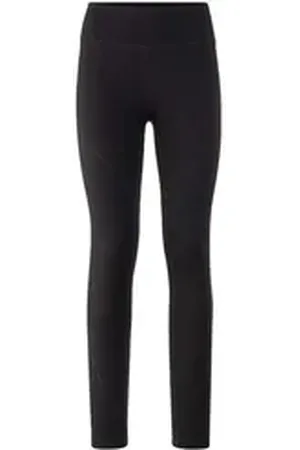 hessnatur Leggings aus Bio-Merinowolle mit Bio-Baumwolle (1-tlg) lila|schwarz 38