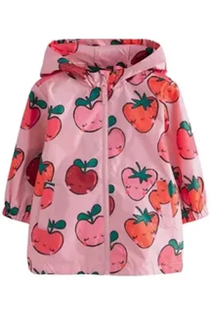 Next Regenjacke Wasserabweisende Cagoule-Jacke mit Print (1-St) gelb 86-92 (1,5-2 J.)
