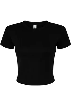 Bella + Canvas Rundhalsshirt Women ́s Micro Rib Baby Tee Damen T-Shirt L