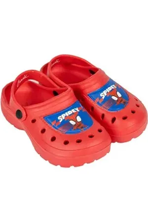 Marvel Spiderman Jungen Clogs Kinder Sandalen Latschen Gr. 22 bis 29 Clog rot 22-23 EU