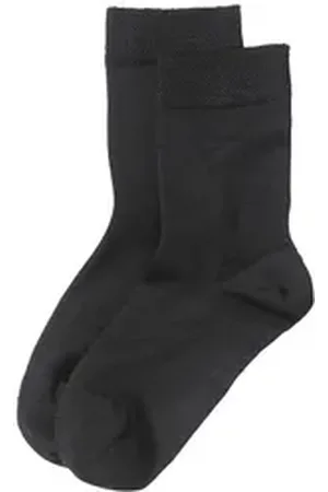 hessnatur Socken im 2er-Pack aus Bio-Merinowolle mit Bio-Baumwolle (2-Paar) schwarz 41-43