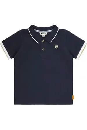 Steiff Poloshirt Poloshirt kurzarm Sharky blau 110
