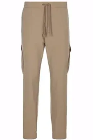 HUGO BOSS Cargohose T_Urbanex-CargoLight mit elastischem Bund und Kordelzug braun 54