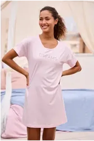 QS by s.Oliver Sleepshirt mit Frontdruck rosa 40/42