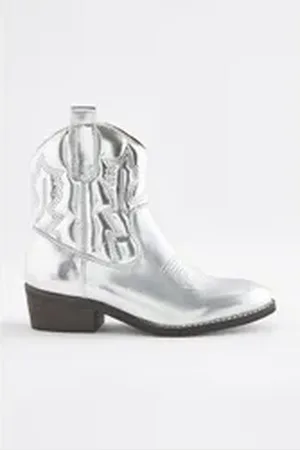 Next Stiefel im Western-Stil Westernstiefelette (1-tlg) silberfarben 39 EU