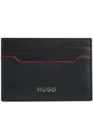 HUGO BOSS Kartenetui Gift Set GB Cardcase / Keyring (Set, 2-tlg), aus echtem Rindsleder schwarz