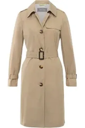 Brigitte Von Schönfels Langmantel Trenchcoat beige 40