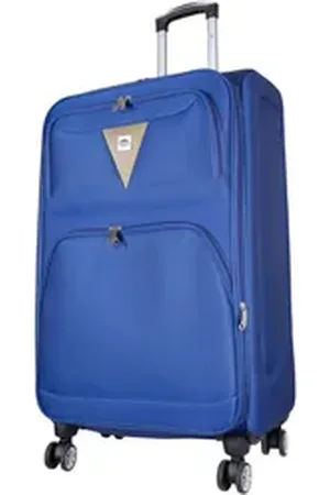 MONOPOL® Trolley - Koffer Menorca, 4 Rollen, 80 cm, 122 Liter, Dehnfalte, schwarz blau
