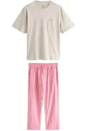 Next Pyjama Schlafanzugset aus Webstoff (2 tlg) rot M (Lang)