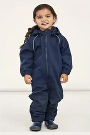 NAME IT Softshelloverall NMNALFA SOFTSHELL SUIT SOLID FO NOOS blau 92