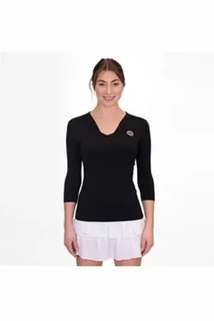 Bidi Badu Longsleeve Crew V-Neck Longsleeve schwarz S