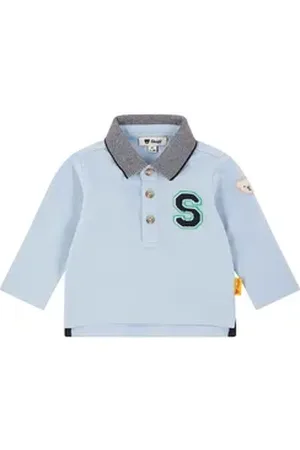 Steiff Poloshirt Poloshirt langarm Team blau 68