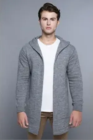 Carisma Strickjacke mit Kapuze und praktischen Seitentaschen grau 2XL