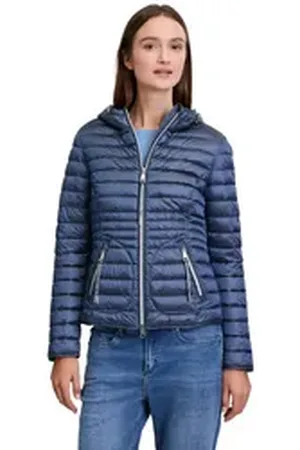Cartoon Steppjacke Steppjacke mit Reißverschlusstaschen blau 34