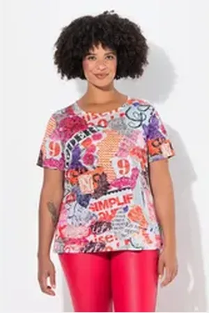 Angel of Style Angel of Style T-Shirt T-Shirt Alloverdruck Halbarm orange 58