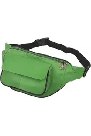 Mf Next Com Bauchtasche Bauchtasche Next Generation aus Nappa Leder mit Fronttasche (1-tlg) grün