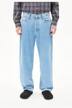 Armedangels Bootcut-Jeans JAAMEO Herren Baggy Jeans recycelte Baumwolle (Non-Stretch, 1-tlg., Baggy Fit) horizon blau 29/32