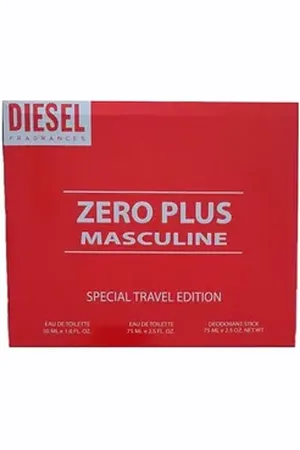 Diesel Eau de Toilette Zero Plus EDT 75ml + Deostick 75ml + Plus Plus EDT 30ml Spray, 3-tlg.