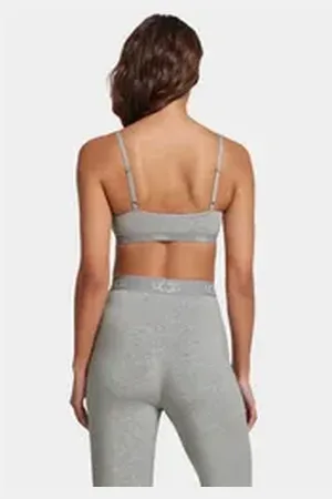 UGG UGG Bralette Estella Bralette Satinband mit Markenlogo grau S