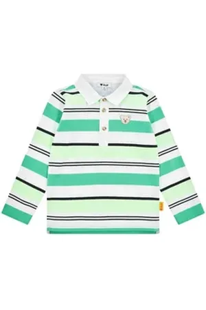 Steiff Poloshirt Poloshirt langarm Team grün 92