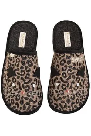 Adelheid Abenteurerin Leo Filzpantoffel Pantoffel beige 36/37