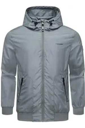Ragwear Outdoorjacke Stewie II stylische Herren Übergangsjacke mit großer Kapuze grau S (48)