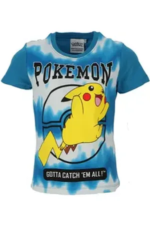Nintendo POKÉMON Print-Shirt Pokemon Pikachu Jungen T-Shirt Kurzarm Shirt Gr. 104 bis 152, 100% Baumwolle bunt 104