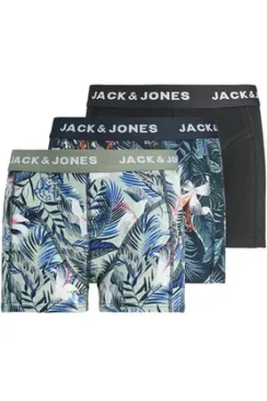 JACK & JONES Trunk JACBRADY FLOWER TRUNKS 3 PACK JNR SN (Packung, 3-St) blau 152