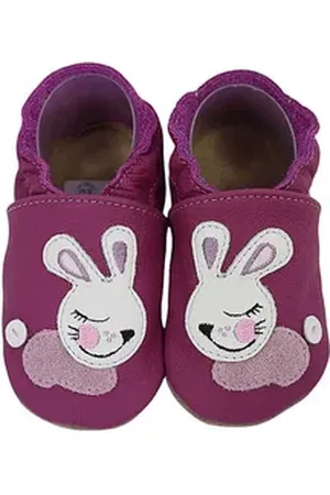 HOBEA Krabbelschuhe Hase lila Krabbelschuh handgefertigt in der EU lila 16-17 EU
