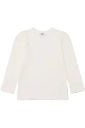 Hust & Claire Langarmshirt Alma (1-tlg) mit leicht gepufften Schultern weiß 92
