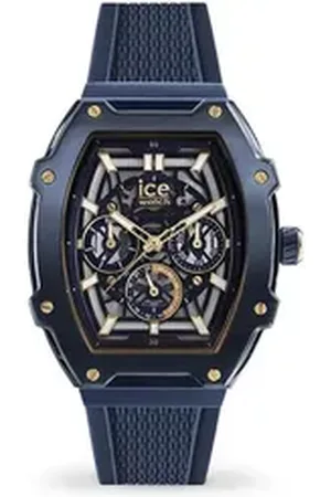 Ice-Watch Quarzuhr Ice Boliday Gold Blue Skel (M), Ice Boliday Gold Blue Skel (M)