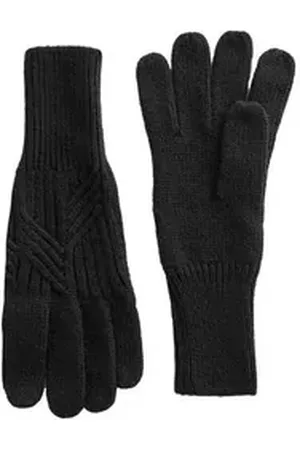 Next Strickhandschuhe Strickhandschuhe mit Zopfmuster (1-St) schwarz