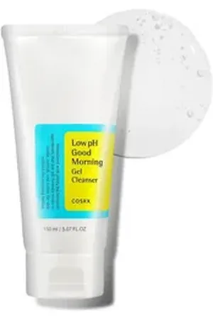 COSRX Gesichtsreinigungsgel Low pH Good Morning Gel Cleanser – Sanfte Reinigung mit Teebaumöl, für klare Haut, 150 ml - anti-akne
