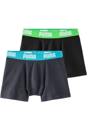 PUMA Boxer (Packung, 2er-Pack) mit Logo Webbund blau|grau|grün|schwarz 170/176