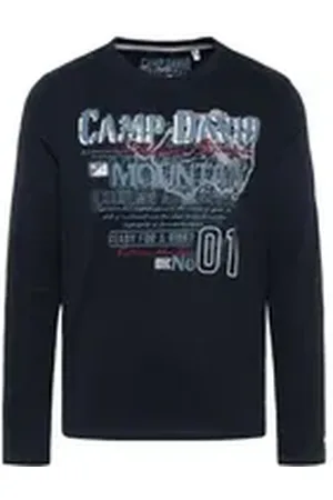 Camp David Longsleeve mit Used Print und Stickereien XXL