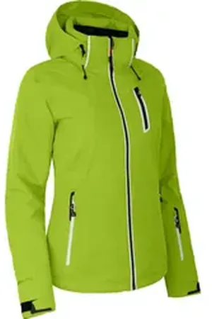 Bergson Skijacke NICE Damen Skijacke, wattiert, 20000 mm Wassersäule, Langgrößen, lime grün grün lang | 68
