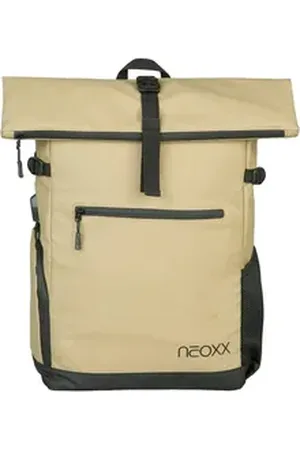NEOXX Laptoprucksack VIBE Roll Top - Rucksack 15" 45 cm USB (nomadic) beige