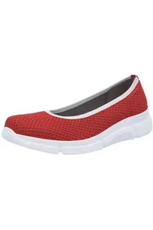 Berkemann Weiblich ComfortKnit Cera Ballerina Text Ballerina rot 7,0