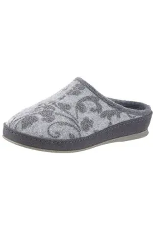 LANDGRAF Pantoffel Hausschuh grau 41 EU