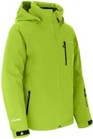 Bergson Regenjacke LUPO Kinder Skijacke, ultimativer Schutz und Komfort für junge Abenteurer! grün 164